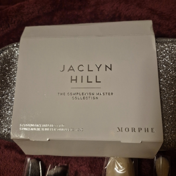 Morphe X Jaclyn Hill Complexion Master Brush Set with Silver Bag - Picture 3 of 5